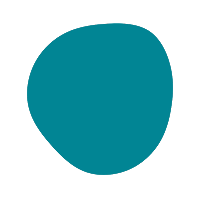 A green blob as a graphic element of the Mivitotal brand